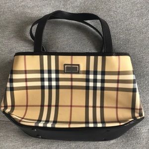 Small Burberry canvas handbag